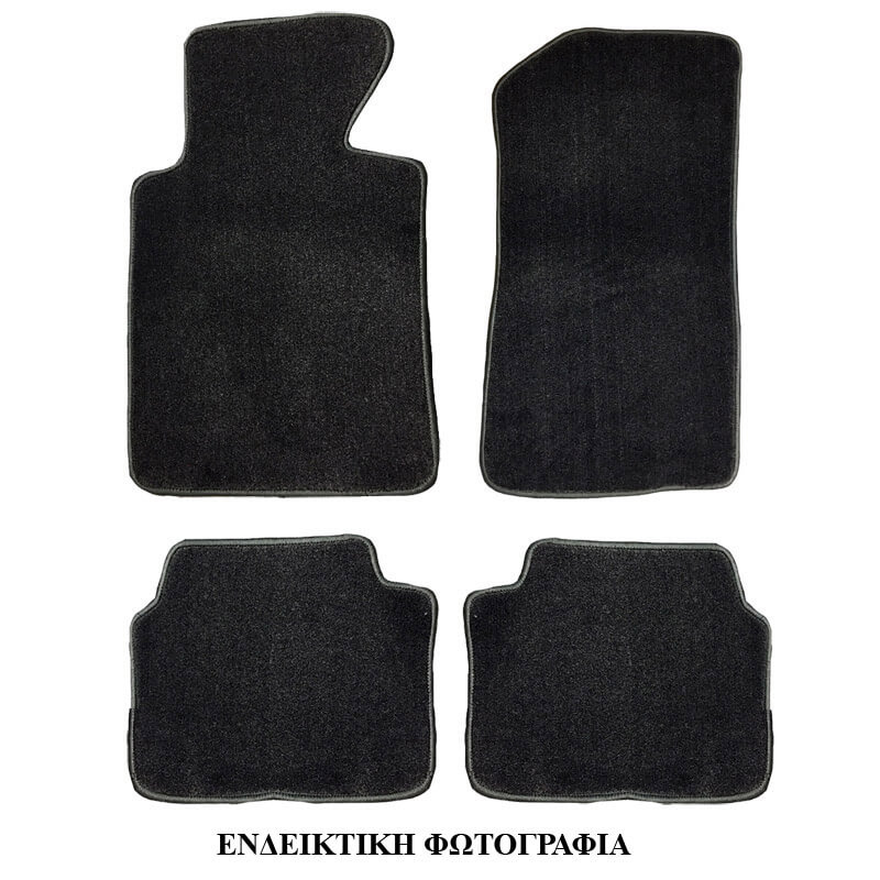 Μοκέτες Αυτοκινήτου Για BMW 5 Series E60/E61 2003-2010 Μαύρο 4 Τεμάχια