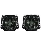 Μπροστινά Φανάρια Set Για Vw Golf 2 83-92 Smoke Clear Glass H4 Manual Depo