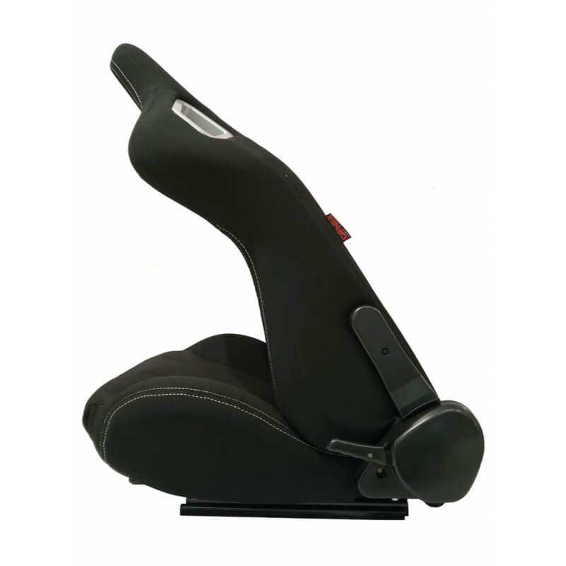 Καθίσματα Bucket RS Ύφασμα Μαύρο Με Άσπρες Ραφές Ζευγάρι 2 Τεμαχίων - Image 4