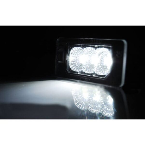 Led Φαναράκια Πινακίδας Για Audi A4 B8 / A5 B8 / Q5 8R / TT 8J / Skoda Yeti Fabia II Superb B6 Combi / VW Passat B6 Combi Canbus Με 3 Led - Image 3