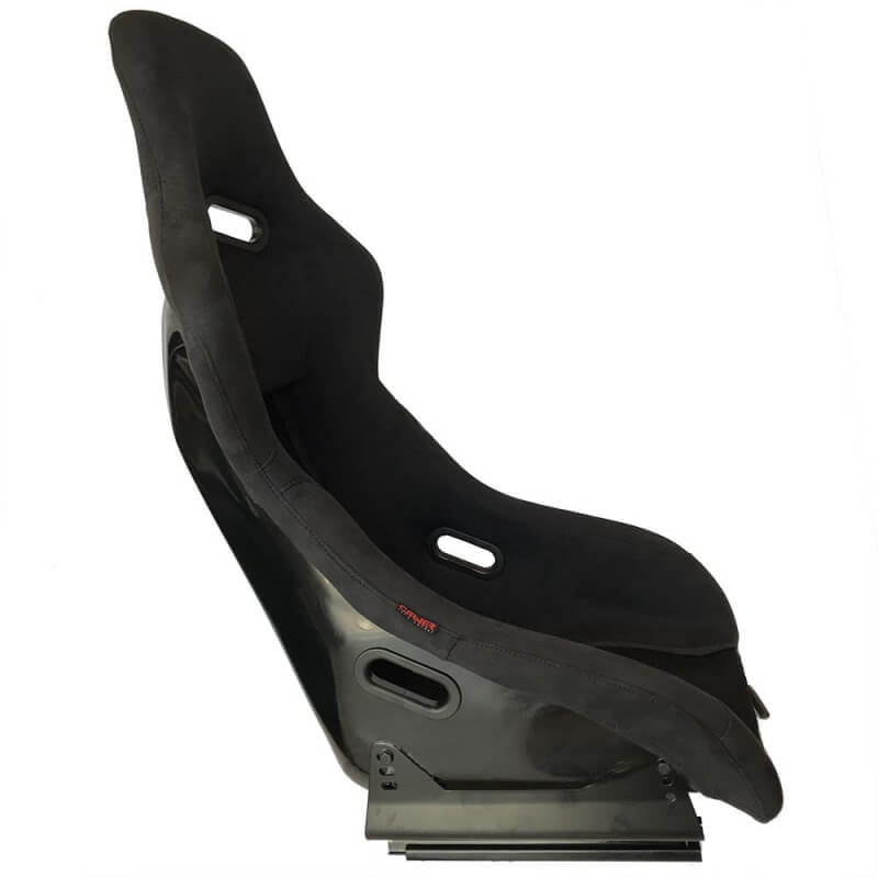 Καθίσματα Bucket Race Κουβάδες Suede Alcantara Μαύρο Ζευγάρι 2 Τεμαχίων - Image 5