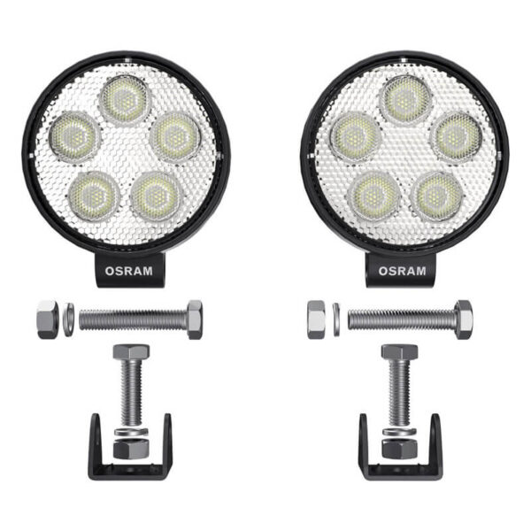 Προβολείς Εργασίας Set Osram Round VX70-SP 5 Led 12 / 24 Volt 20W LEDWL102-SP - Image 5