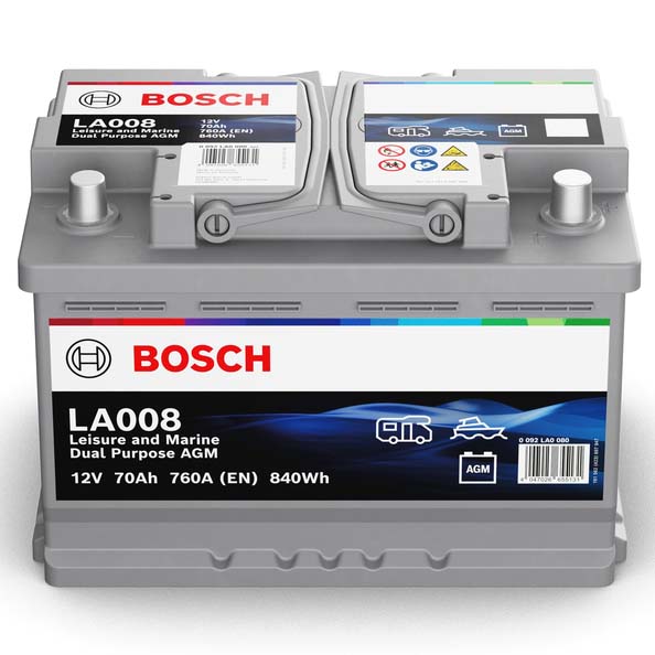 Μπαταρία Bosch Leisure - Marine 70AH 760Α LA008